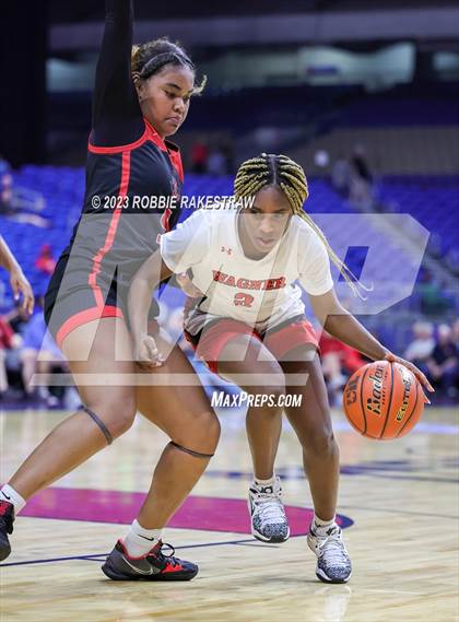 Thumbnail 3 in Wagner vs. Liberty (UIL 5A Basketball State Semifinal) photogallery.