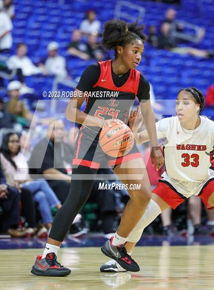 Thumbnail 2 in Wagner vs. Liberty (UIL 5A Basketball State Semifinal) photogallery.