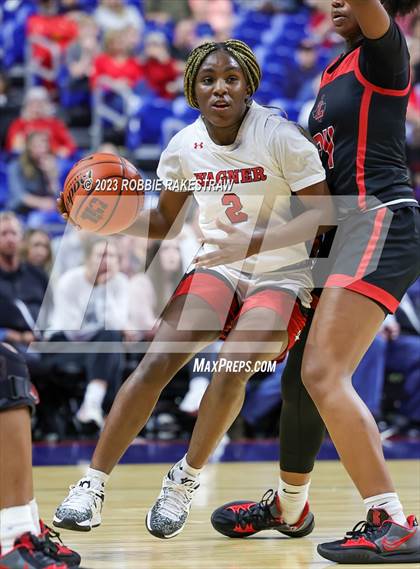 Thumbnail 2 in Wagner vs. Liberty (UIL 5A Basketball State Semifinal) photogallery.