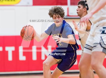 Thumbnail 1 in Liberty Christian vs Marble Falls (2021 Chicken Express Holiday Extravaganza) photogallery.