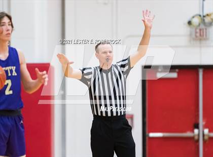 Thumbnail 2 in Liberty Christian vs Marble Falls (2021 Chicken Express Holiday Extravaganza) photogallery.