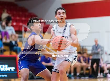 Thumbnail 1 in Liberty Christian vs Marble Falls (2021 Chicken Express Holiday Extravaganza) photogallery.