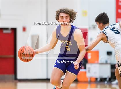 Thumbnail 2 in Liberty Christian vs Marble Falls (2021 Chicken Express Holiday Extravaganza) photogallery.