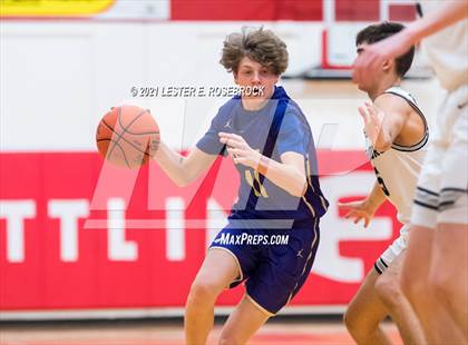 Thumbnail 3 in Liberty Christian vs Marble Falls (2021 Chicken Express Holiday Extravaganza) photogallery.