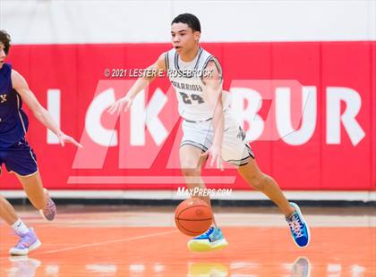 Thumbnail 3 in Liberty Christian vs Marble Falls (2021 Chicken Express Holiday Extravaganza) photogallery.