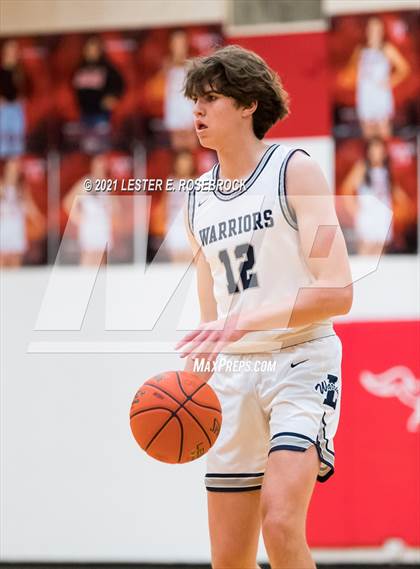 Thumbnail 2 in Liberty Christian vs Marble Falls (2021 Chicken Express Holiday Extravaganza) photogallery.