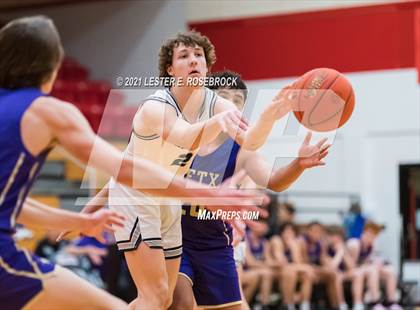 Thumbnail 1 in Liberty Christian vs Marble Falls (2021 Chicken Express Holiday Extravaganza) photogallery.