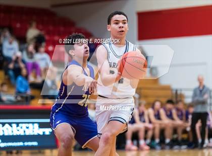 Thumbnail 2 in Liberty Christian vs Marble Falls (2021 Chicken Express Holiday Extravaganza) photogallery.