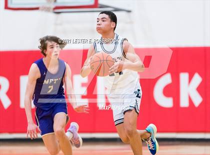 Thumbnail 1 in Liberty Christian vs Marble Falls (2021 Chicken Express Holiday Extravaganza) photogallery.