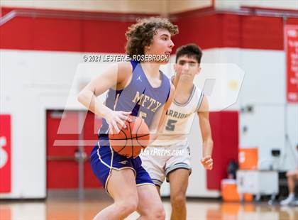Thumbnail 1 in Liberty Christian vs Marble Falls (2021 Chicken Express Holiday Extravaganza) photogallery.