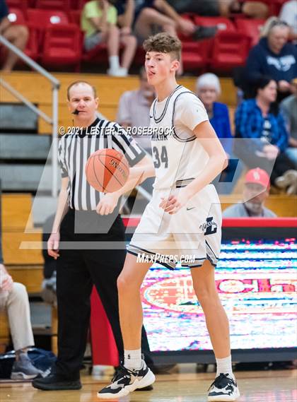 Thumbnail 3 in Liberty Christian vs Marble Falls (2021 Chicken Express Holiday Extravaganza) photogallery.