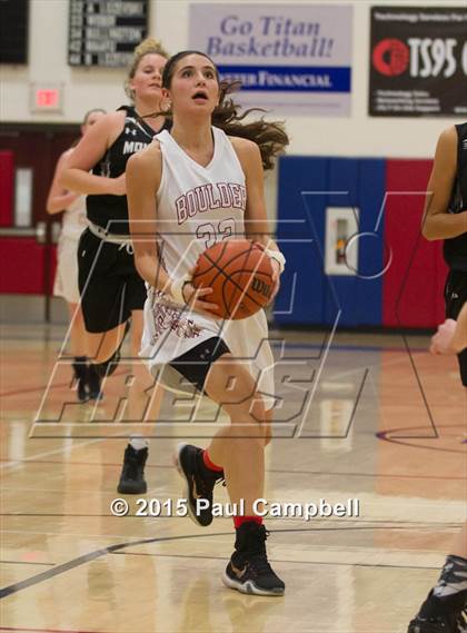Thumbnail 1 in Boulder Creek vs Mountain View (Arcadia Lady Hoops Tournament) photogallery.