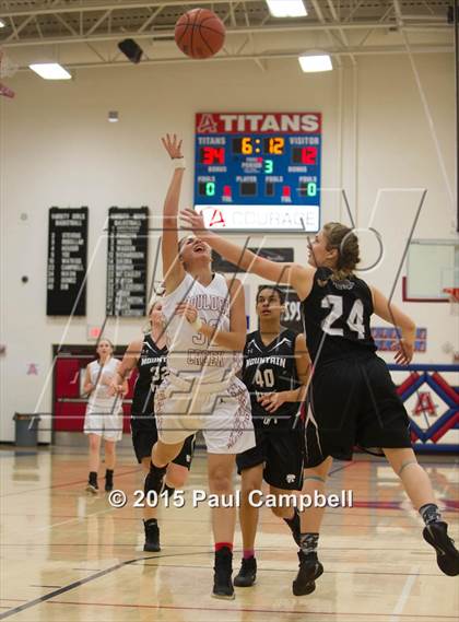 Thumbnail 3 in Boulder Creek vs Mountain View (Arcadia Lady Hoops Tournament) photogallery.