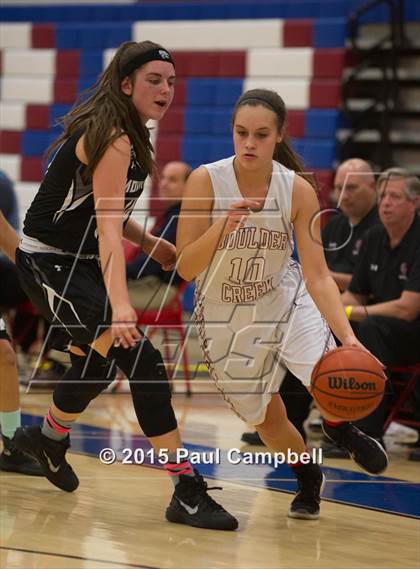 Thumbnail 1 in Boulder Creek vs Mountain View (Arcadia Lady Hoops Tournament) photogallery.