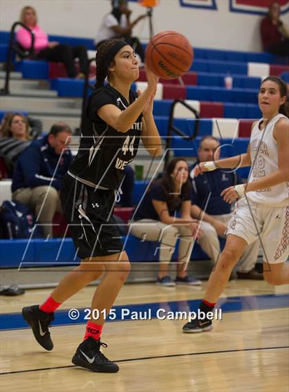 Thumbnail 1 in Boulder Creek vs Mountain View (Arcadia Lady Hoops Tournament) photogallery.