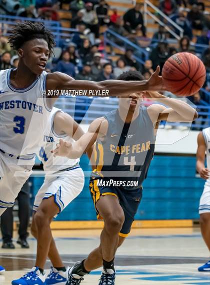Thumbnail 1 in Cape Fear vs. Westover (Cumberland County Holiday Classic - Len Maness Championship) photogallery.