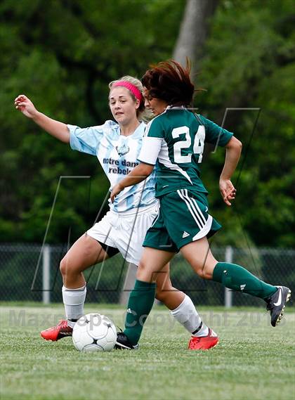 Thumbnail 1 in Notre Dame vs Bayless (MSHSAA Class 1 District 2 Final) photogallery.