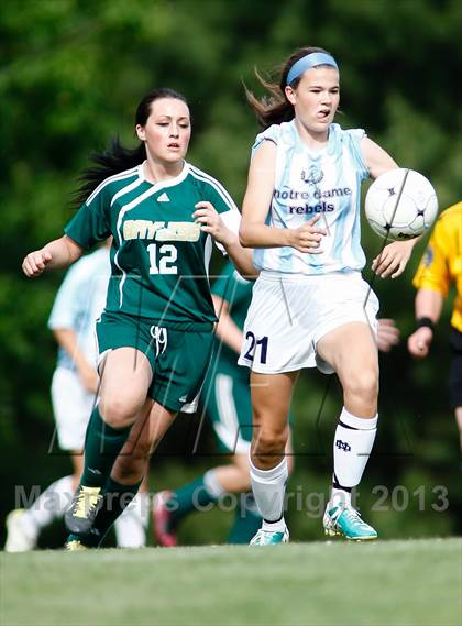 Thumbnail 2 in Notre Dame vs Bayless (MSHSAA Class 1 District 2 Final) photogallery.