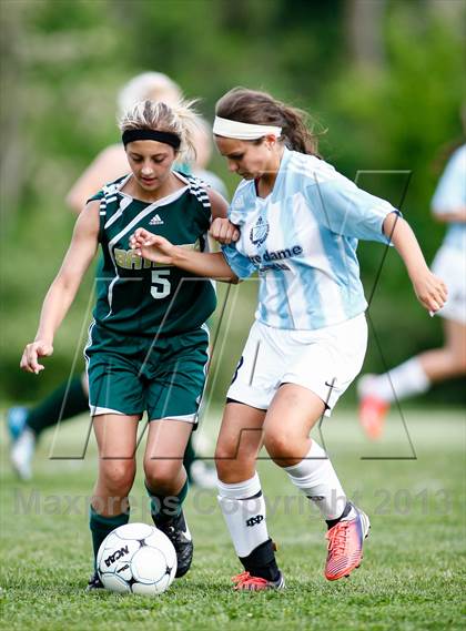 Thumbnail 3 in Notre Dame vs Bayless (MSHSAA Class 1 District 2 Final) photogallery.