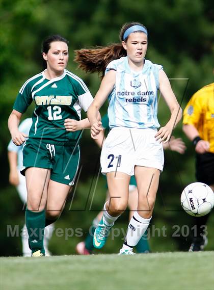 Thumbnail 3 in Notre Dame vs Bayless (MSHSAA Class 1 District 2 Final) photogallery.