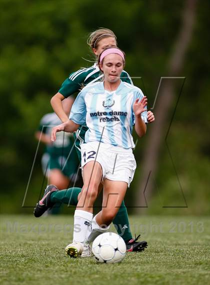 Thumbnail 1 in Notre Dame vs Bayless (MSHSAA Class 1 District 2 Final) photogallery.