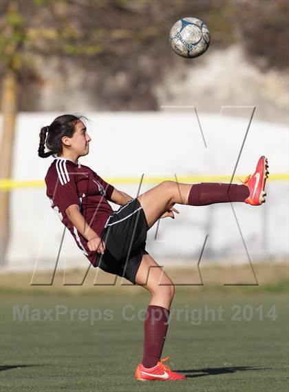 Thumbnail 3 in Bishop Conaty-Loretto vs. St. Genevieve (CIF SS Playoffs) photogallery.