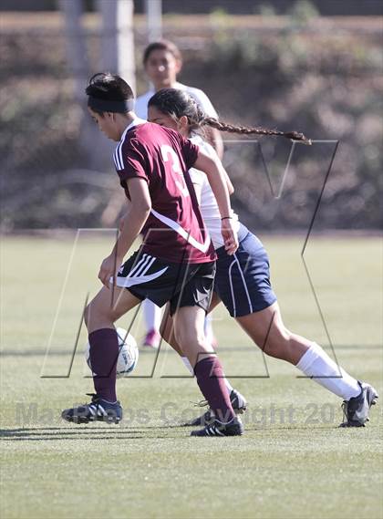Thumbnail 2 in Bishop Conaty-Loretto vs. St. Genevieve (CIF SS Playoffs) photogallery.