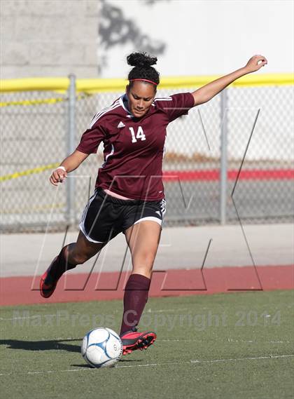 Thumbnail 2 in Bishop Conaty-Loretto vs. St. Genevieve (CIF SS Playoffs) photogallery.