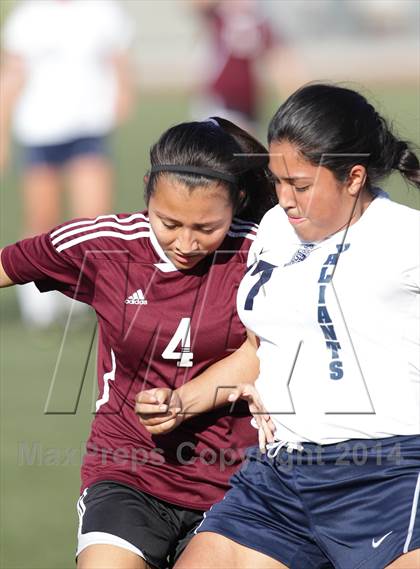 Thumbnail 3 in Bishop Conaty-Loretto vs. St. Genevieve (CIF SS Playoffs) photogallery.