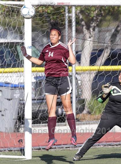 Thumbnail 2 in Bishop Conaty-Loretto vs. St. Genevieve (CIF SS Playoffs) photogallery.