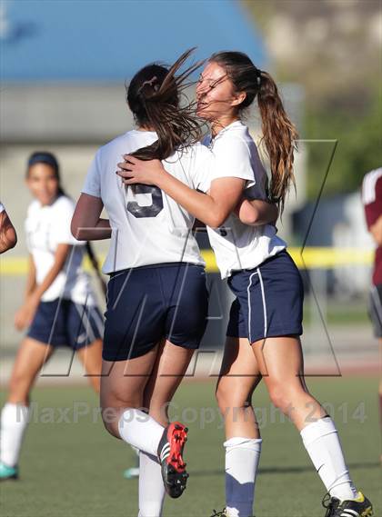 Thumbnail 2 in Bishop Conaty-Loretto vs. St. Genevieve (CIF SS Playoffs) photogallery.