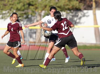Thumbnail 2 in Bishop Conaty-Loretto vs. St. Genevieve (CIF SS Playoffs) photogallery.