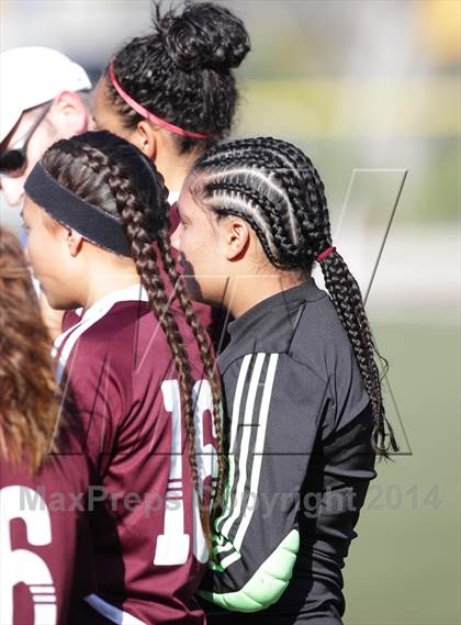 Thumbnail 2 in Bishop Conaty-Loretto vs. St. Genevieve (CIF SS Playoffs) photogallery.
