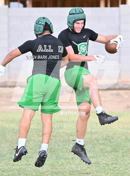 Thumbnail 2 in Willow Canyon vs. St. Mary's (Canyon View 7on7 Tournament) photogallery.
