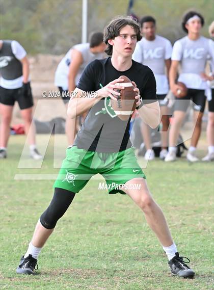 Thumbnail 2 in Willow Canyon vs. St. Mary's (Canyon View 7on7 Tournament) photogallery.