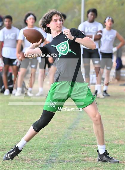 Thumbnail 2 in Willow Canyon vs. St. Mary's (Canyon View 7on7 Tournament) photogallery.