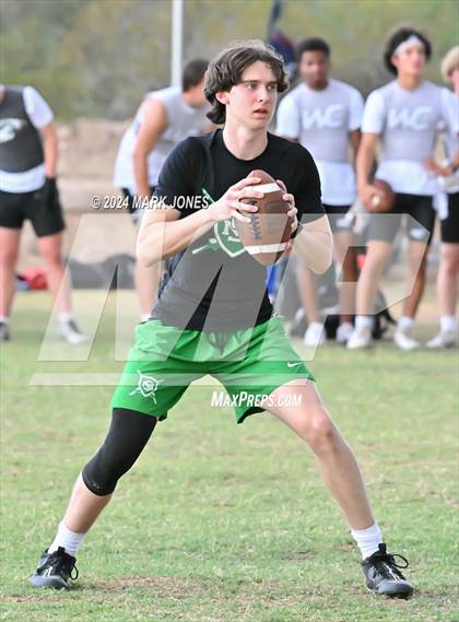 Thumbnail 3 in Willow Canyon vs. St. Mary's (Canyon View 7on7 Tournament) photogallery.