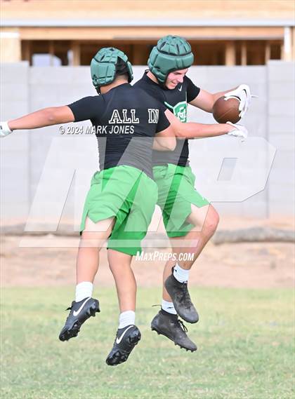 Thumbnail 3 in Willow Canyon vs. St. Mary's (Canyon View 7on7 Tournament) photogallery.