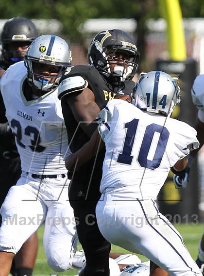 Thumbnail 2 in Gilman @ Paramus Catholic (I-95 New Jersey Football Classic) photogallery.