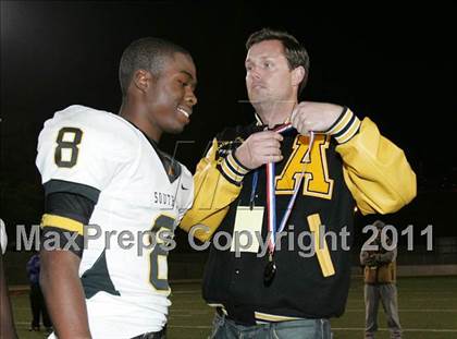 Thumbnail 1 in View Park vs. Animo South Los Angeles (CIF LA City Section D3 Final) photogallery.