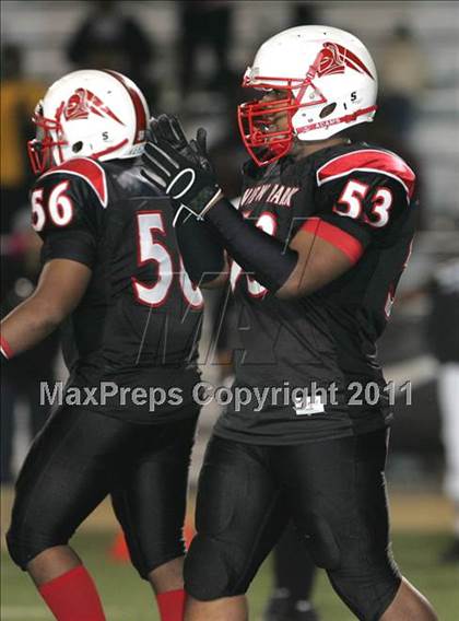 Thumbnail 1 in View Park vs. Animo South Los Angeles (CIF LA City Section D3 Final) photogallery.