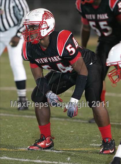 Thumbnail 1 in View Park vs. Animo South Los Angeles (CIF LA City Section D3 Final) photogallery.