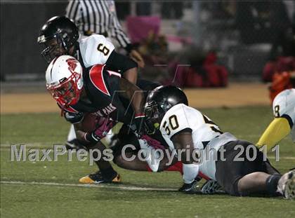 Thumbnail 1 in View Park vs. Animo South Los Angeles (CIF LA City Section D3 Final) photogallery.
