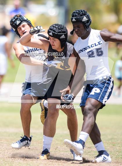 Thumbnail 3 in Pinnacle vs. Saguaro (GBAC 7-on-7) photogallery.