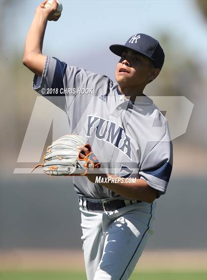 Thumbnail 1 in Yuma vs. Salpointe Catholic (Lancer Baseball Classic) photogallery.