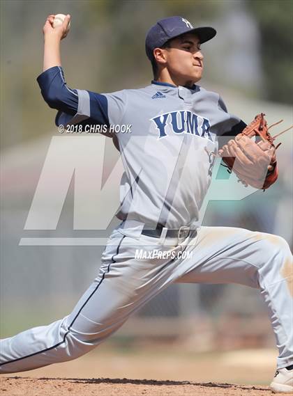 Thumbnail 2 in Yuma vs. Salpointe Catholic (Lancer Baseball Classic) photogallery.