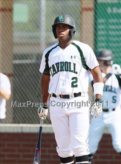 Thumbnail 2 in Carroll @ Plano East (5A Region 1 Bi-District Playoffs) photogallery.