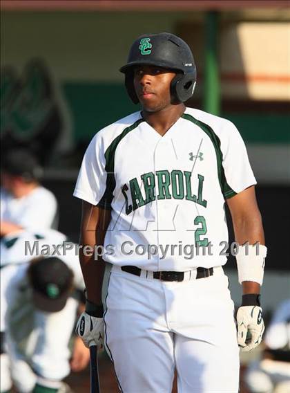 Thumbnail 2 in Carroll @ Plano East (5A Region 1 Bi-District Playoffs) photogallery.