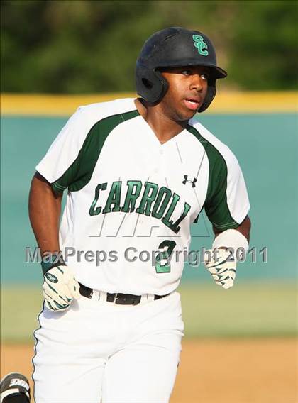 Thumbnail 3 in Carroll @ Plano East (5A Region 1 Bi-District Playoffs) photogallery.