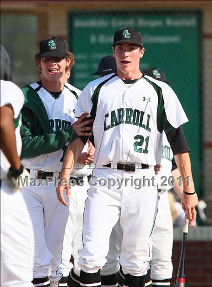 Thumbnail 2 in Carroll @ Plano East (5A Region 1 Bi-District Playoffs) photogallery.